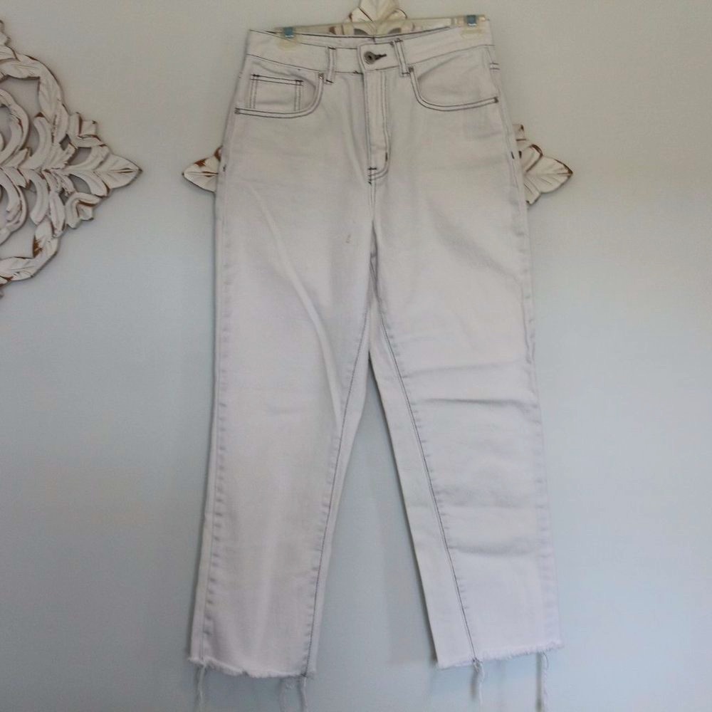 Cotton On White Straight Jeans